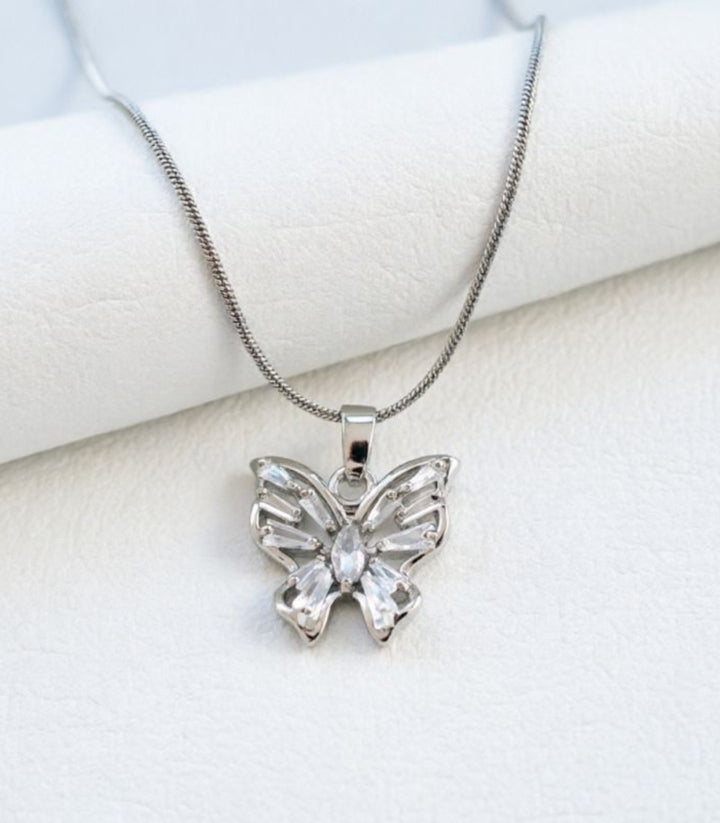 Collar Mariposa Plata