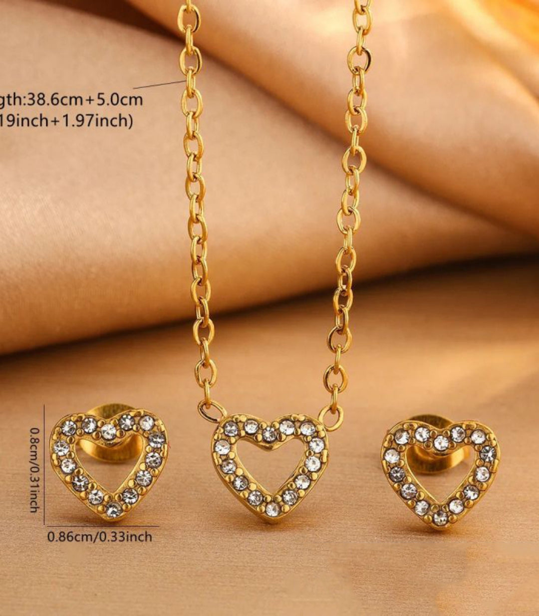 Aretes diamond heart