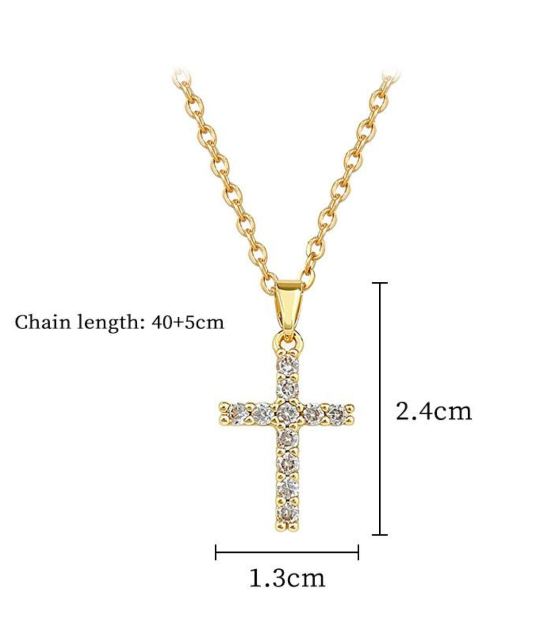 Collar Zircon Cross