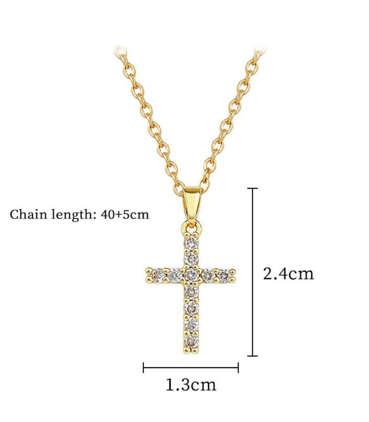 Collar Zircon Cross