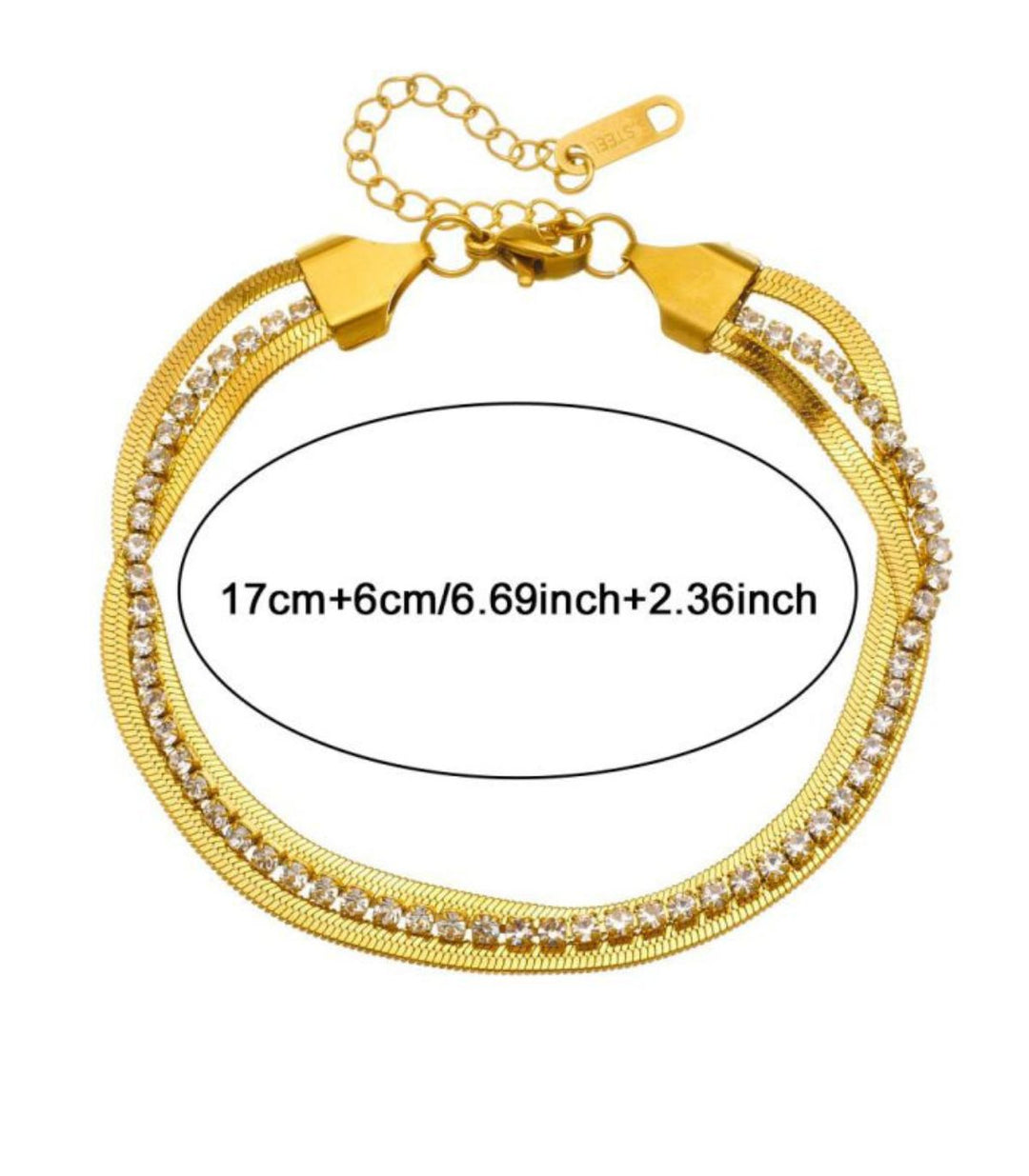 Brazalete Diamond Multilayered