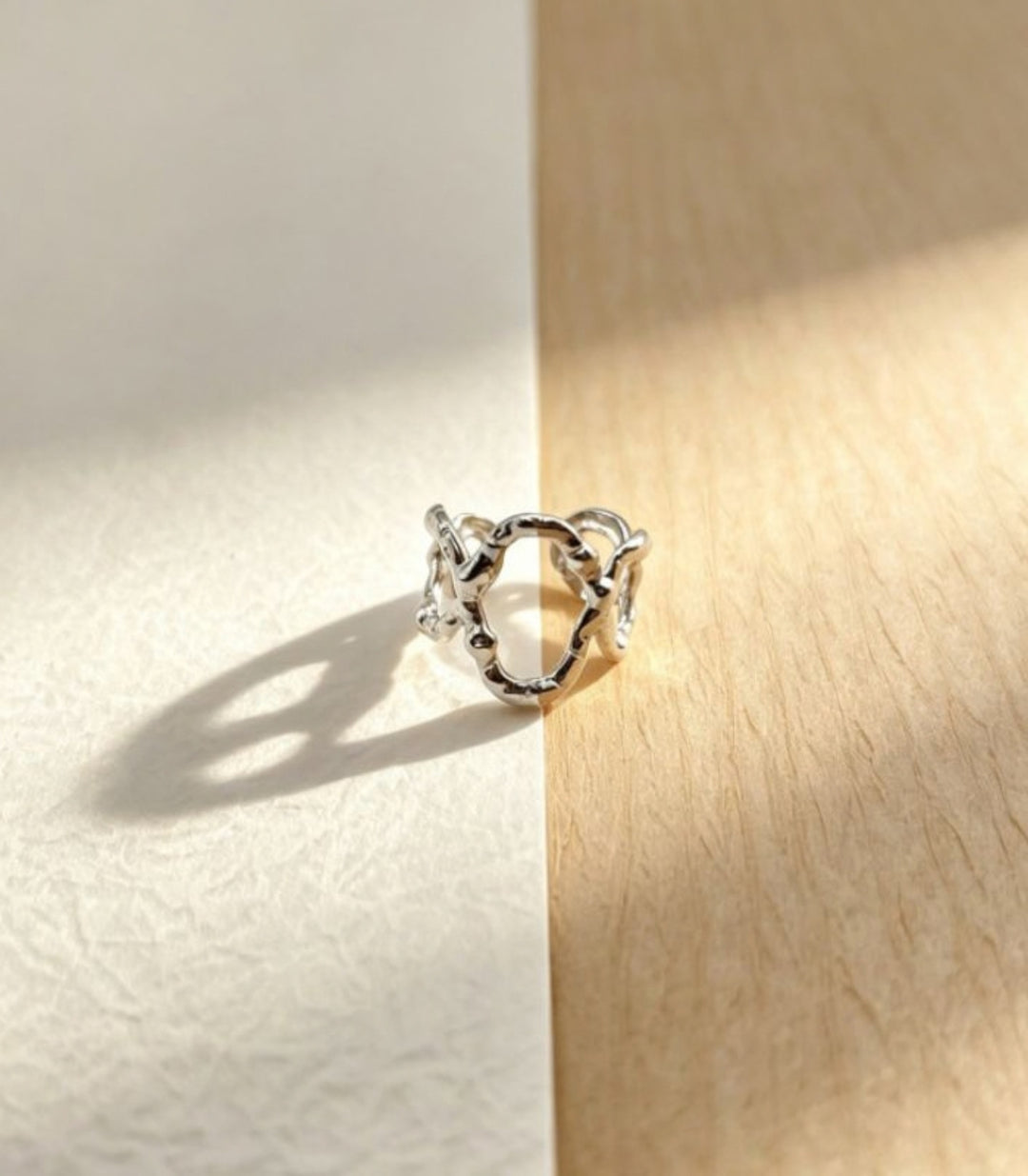 Anillo Plata Lava Ttextured