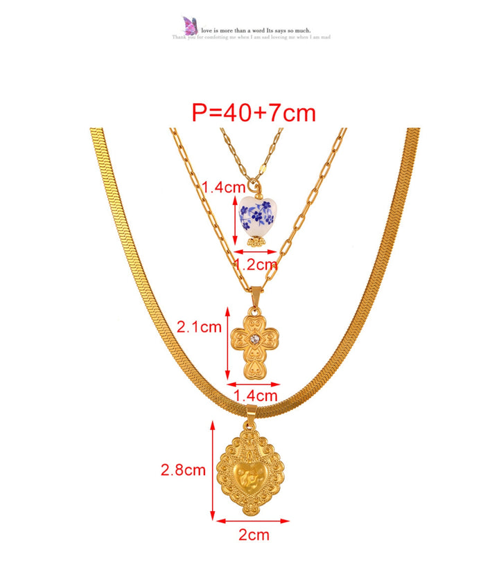 Collar diamond cross