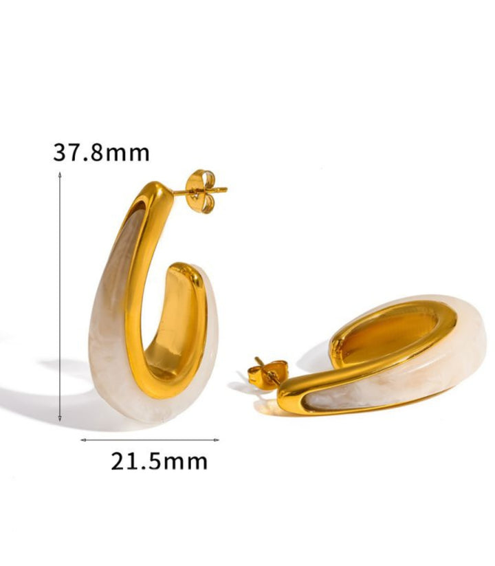 Aretes White Resin Curved