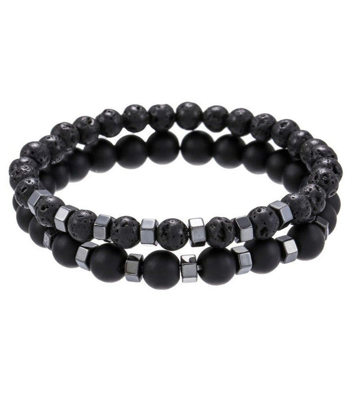 Brazalete black Volcanic Stone