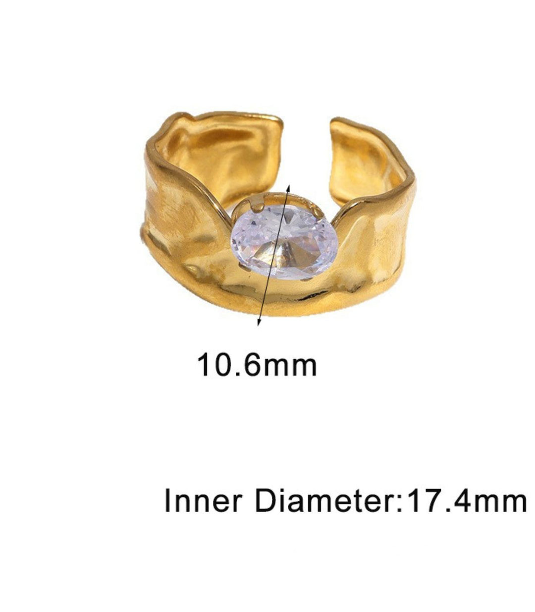 Anillo Irregular zirconia