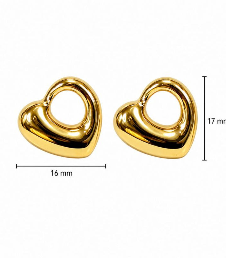Aretes Heart Shaped