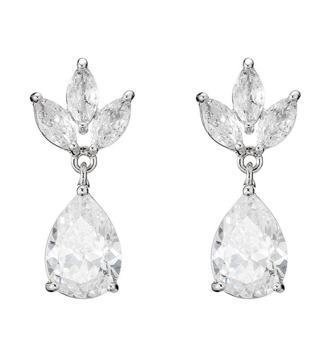 Aretes Silver Teardrop