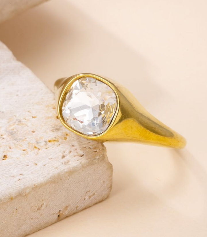 Anillo White Zircon
