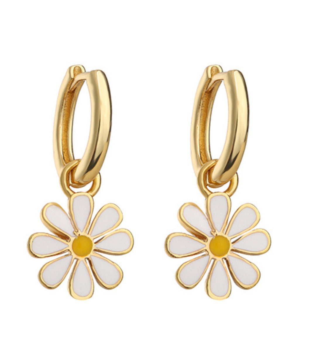 Aretes Daisy Blanca