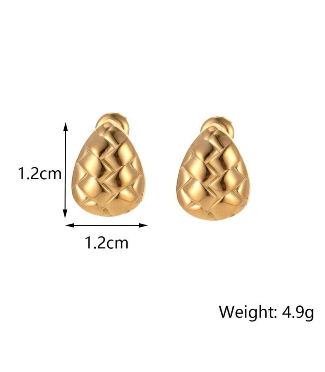 Aretes Teardrop Shape