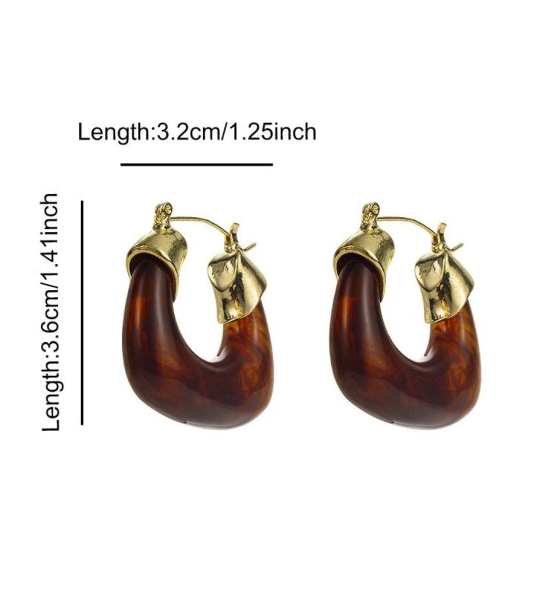 Aretes Amber Resin