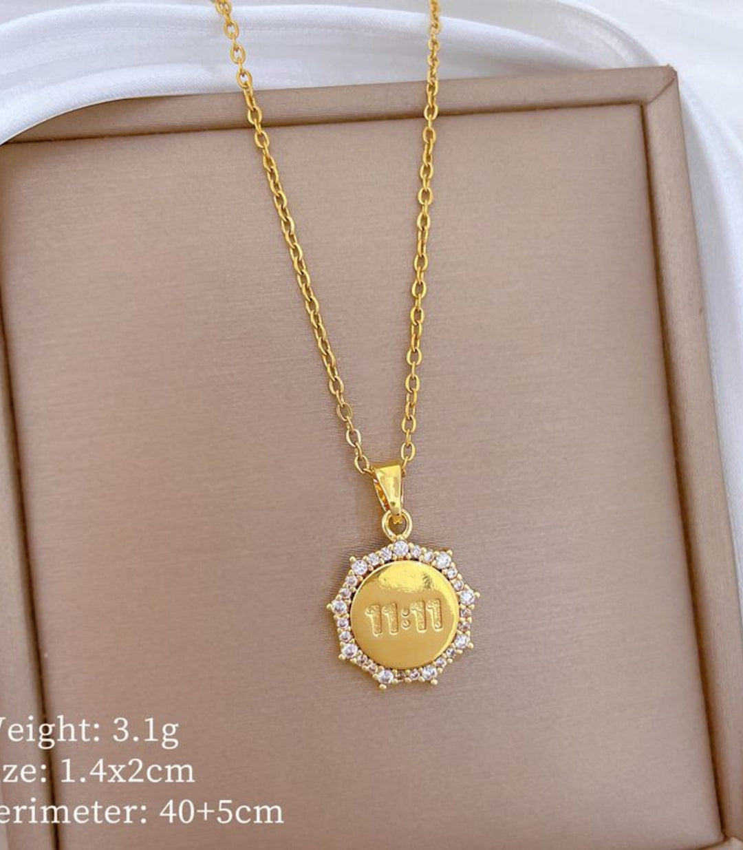 Collar Gold Diamond 11:11