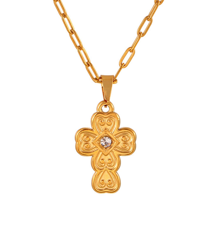 Collar diamond cross