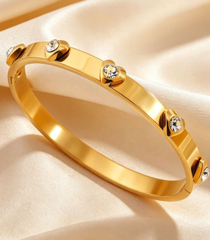 Brazalete Gold Diamond Heart