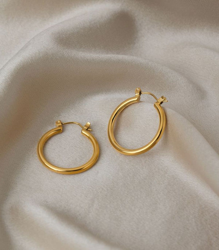 Aretes Gold Round