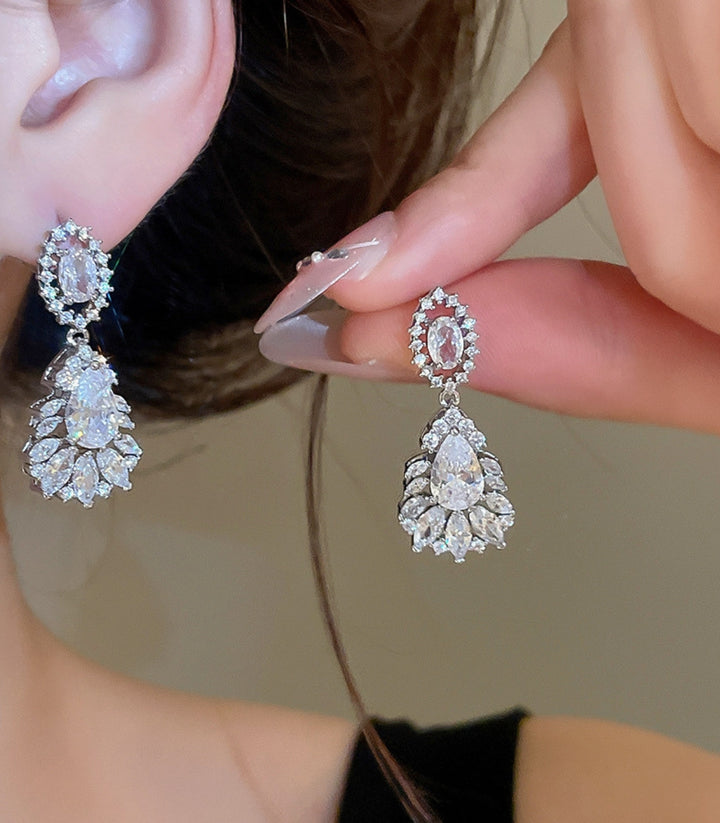 Aretes Cristal con Zirconias
