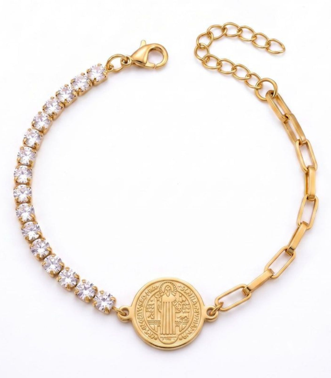 Brazalete San Benito Zirconias