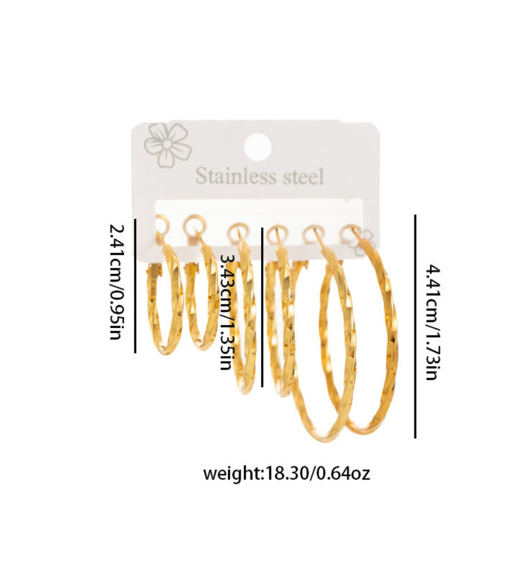 Aretes Set de 3