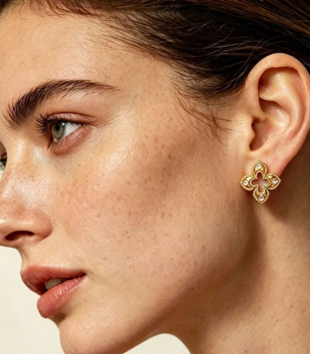 Aretes Clover con Zirconias