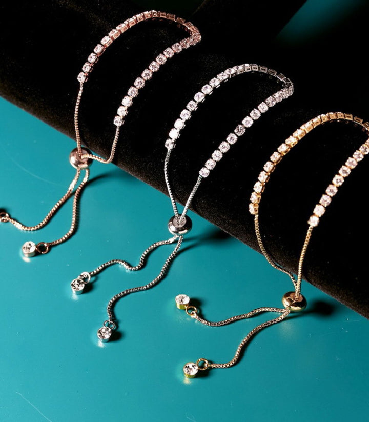 Brazalete Zirconias dorado