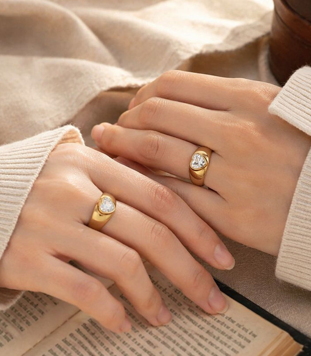 Anillo Diseño de Corazón
