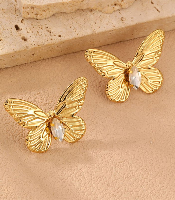 Aretes Zircon Butterfly