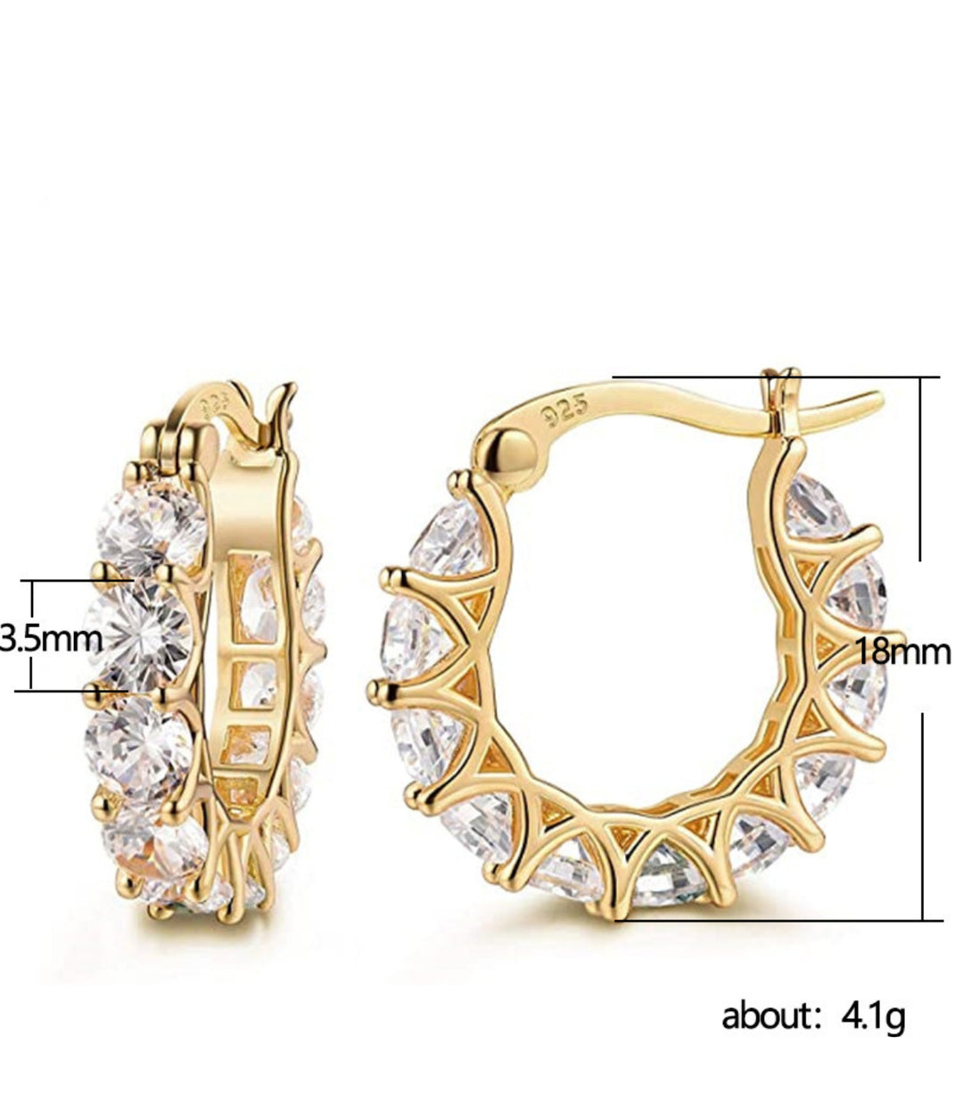 Aretes Gold Diamond
