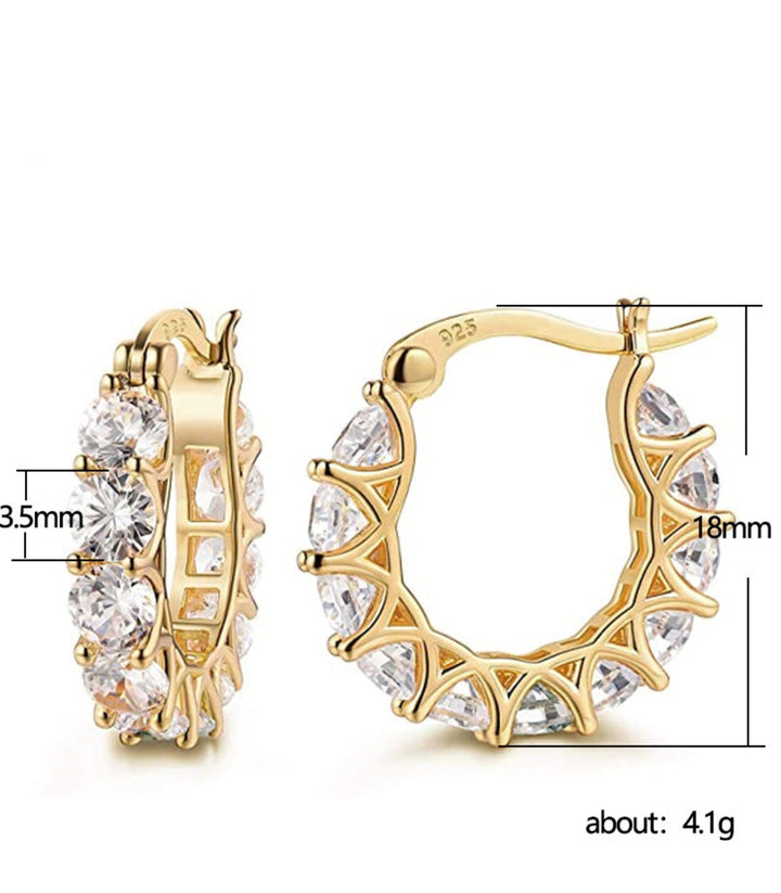 Aretes Gold Diamond