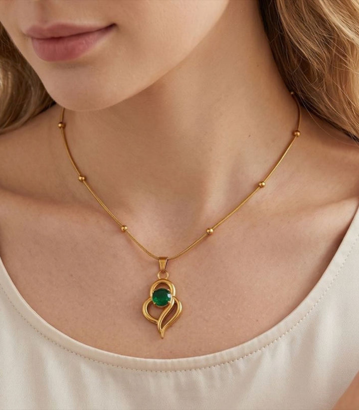 Collar Green Clavicle Chain