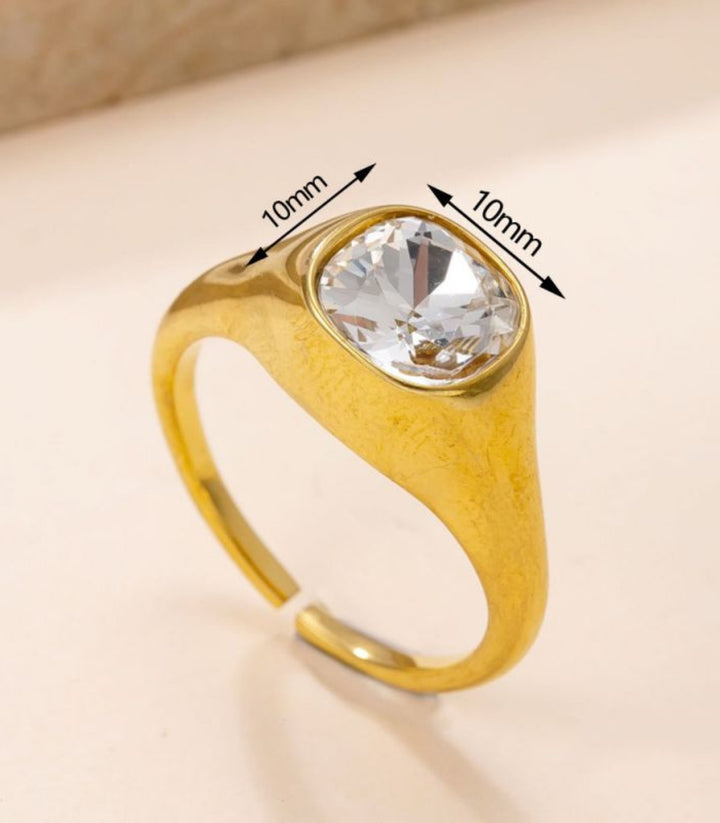 Anillo White Zircon
