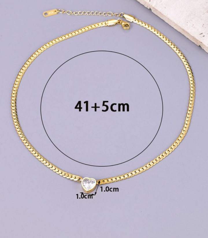 Collar y Brazalete Diamond Heart