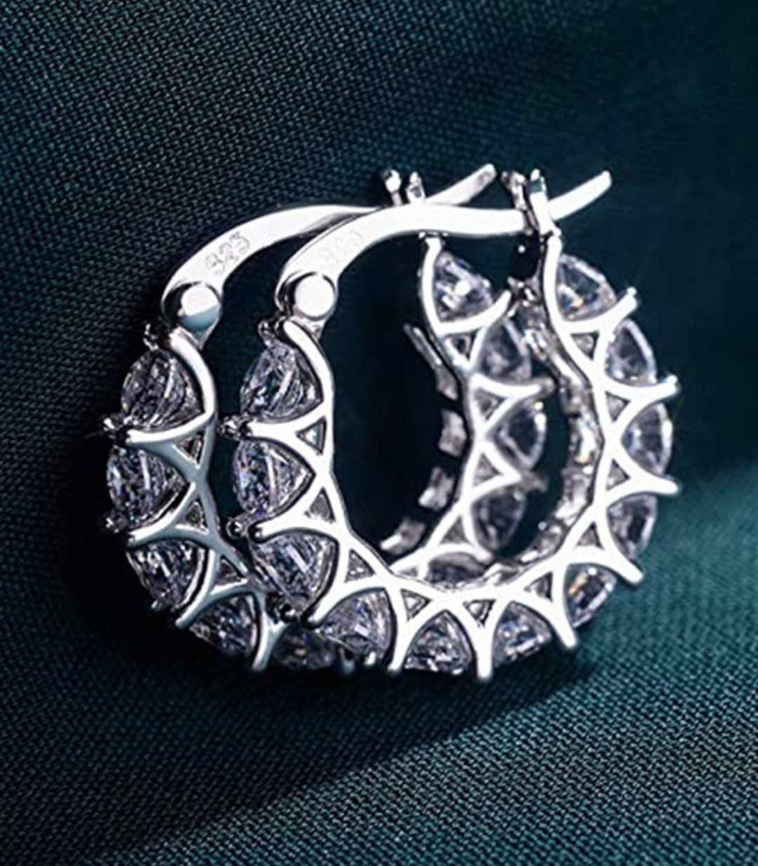 Aretes Silver Diamond