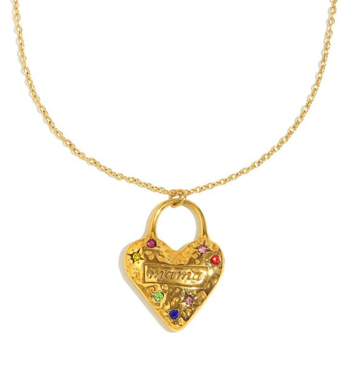Collar zirconium love mama