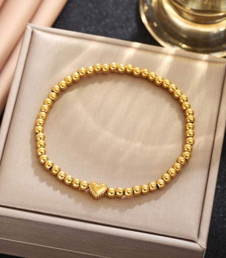 Brazalete Heart Beaded