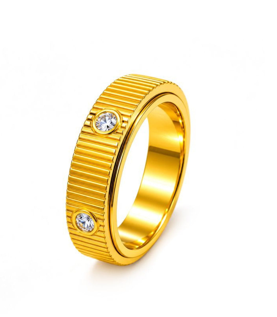 Anillo Gold Rotating Gear #8
