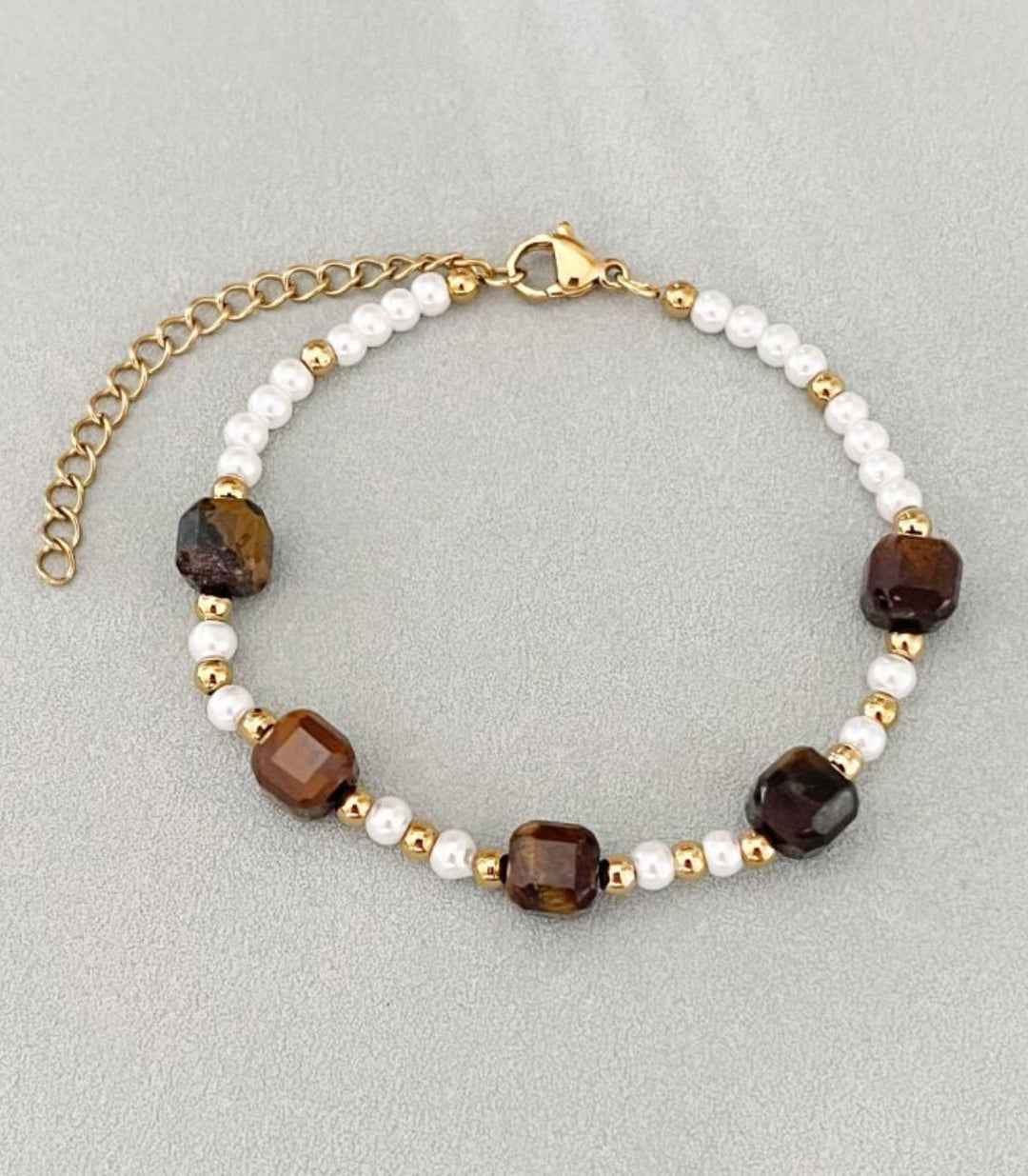 Brazalete Tiger Eye Natural Crystal