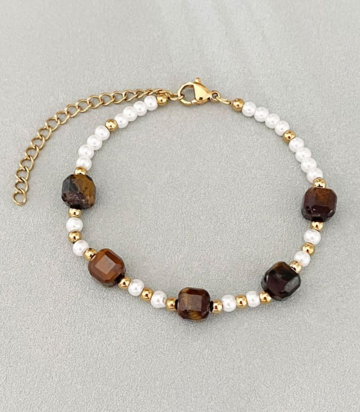 Brazalete Tiger Eye Natural Crystal