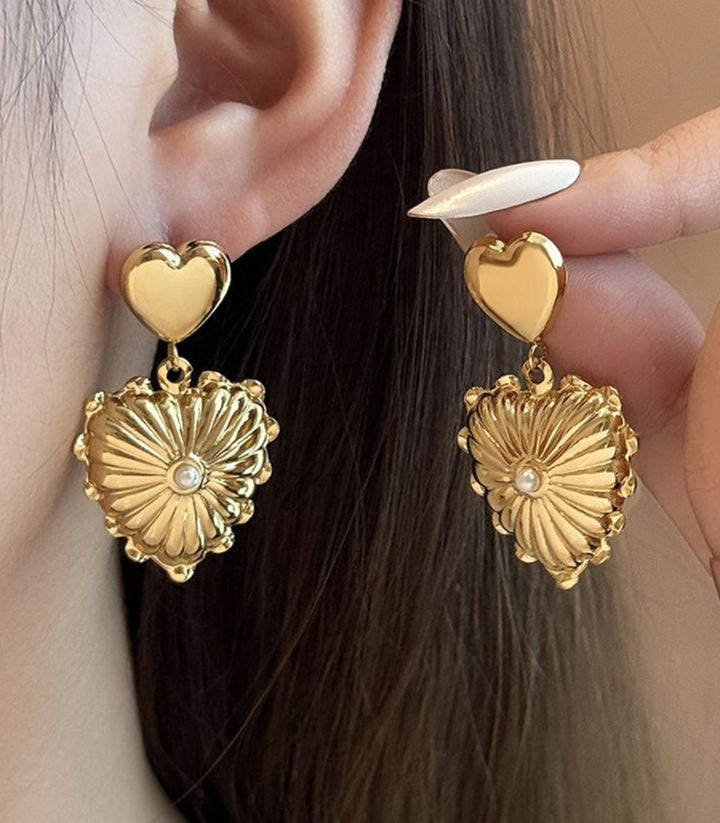 Aretes Doble Corazón