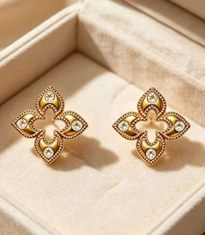 Aretes Clover con Zirconias
