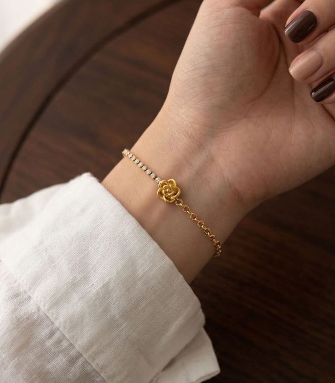 Brazalete Camellia Diamond 18K