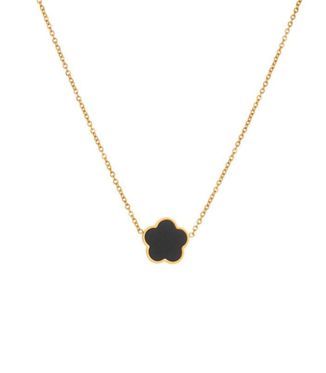 Collar Flor Negra