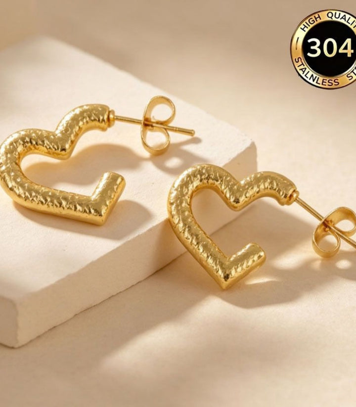 Aretes Heart Pattern