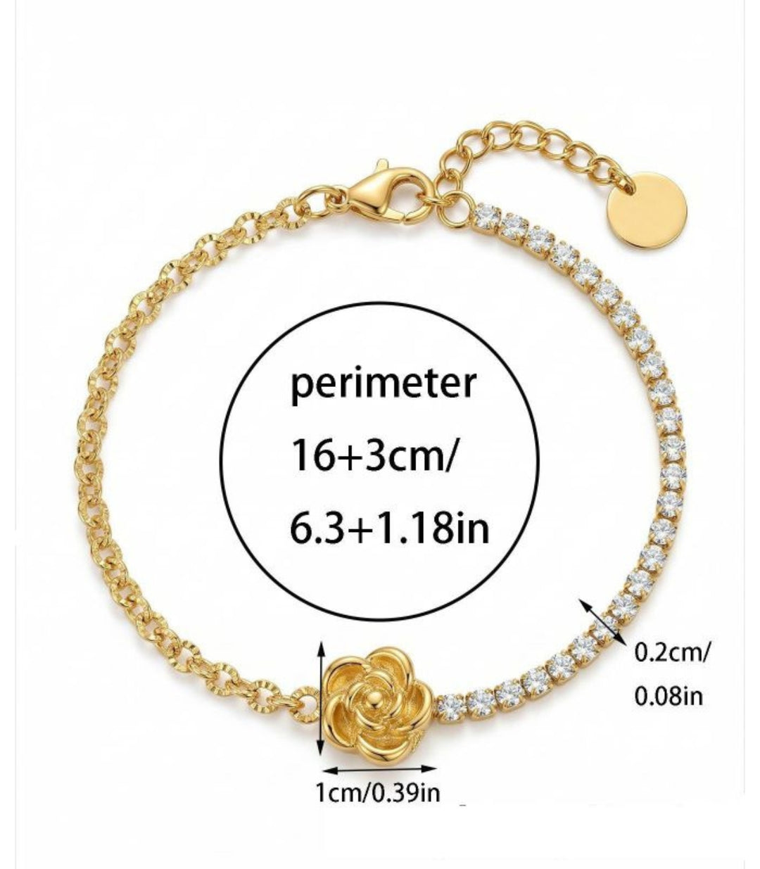 Brazalete Camellia Diamond 18K