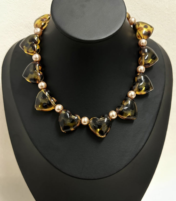 Collar Big Love Resin Beaded