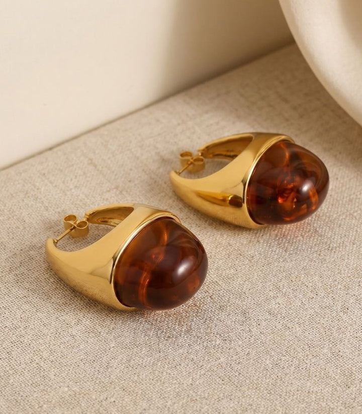 Aretes Faux Jade Jelly