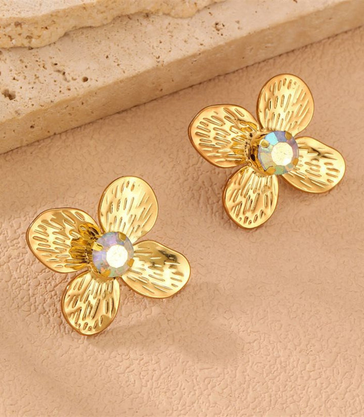 Aretes Zircon Flower 2