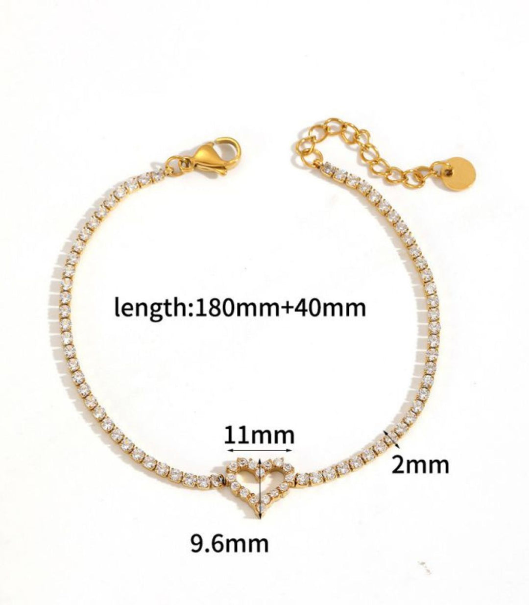 Brazalete Diamond Heart