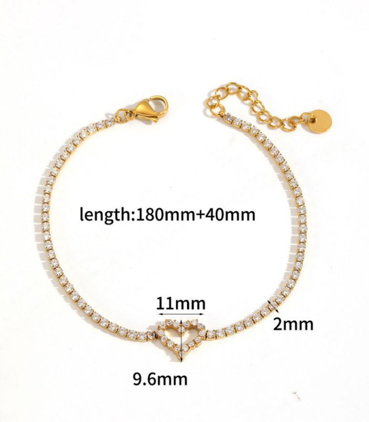 Brazalete Diamond Heart