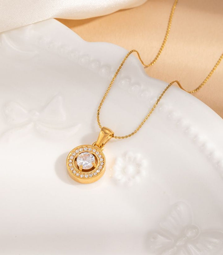 Collar Redondo con Zirconias